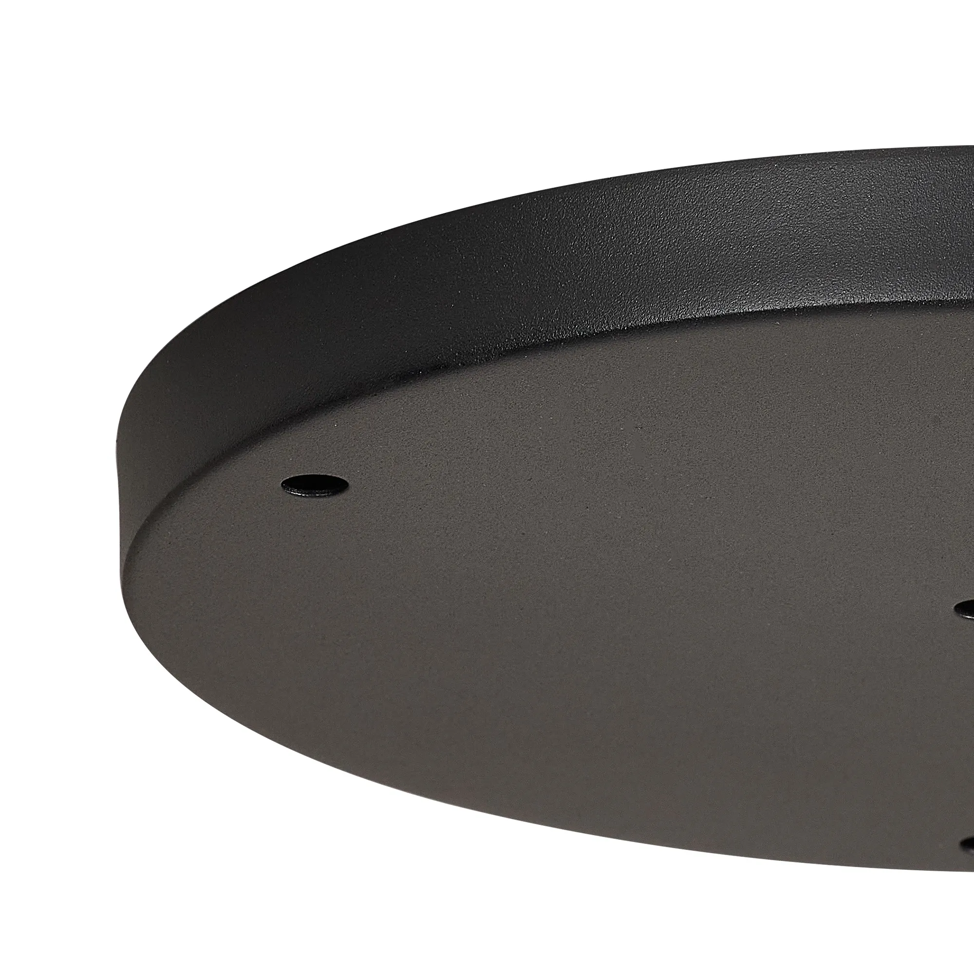 Hayes 4 Hole 28cm Round Ceiling Plate Satin Black D0829BL  Deco Hayes Black
